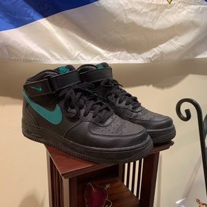 Nike Air Force Blue ans Black High Tops